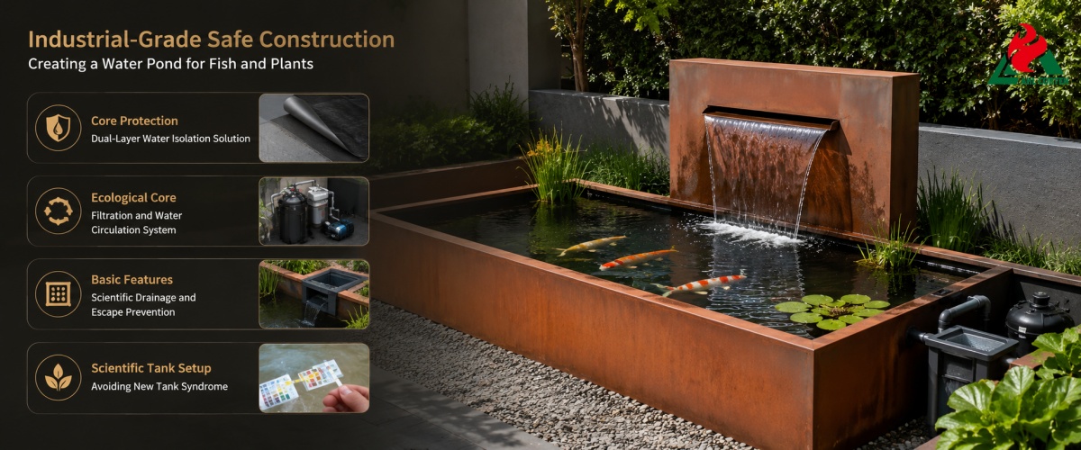 Creating a Water Pond for Fish and Plants